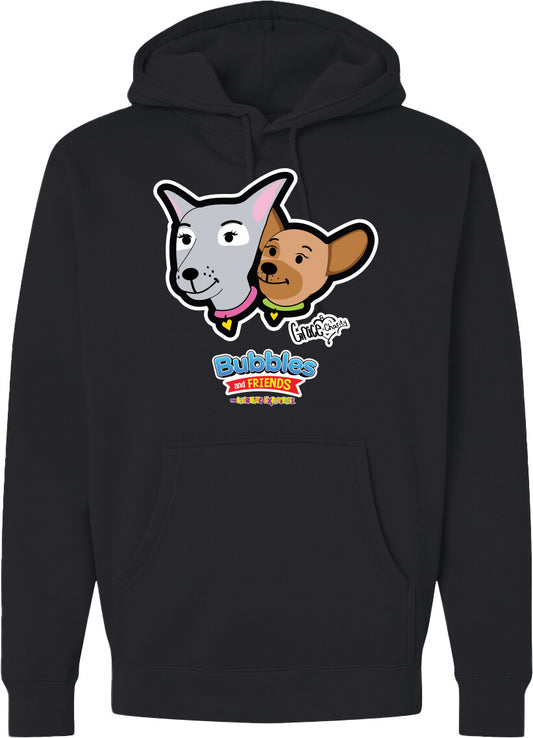 Bubbles & Friends- Friends from Happyville 'Grace & Charity' Midweight Hooded Sweatshirt- Unisex