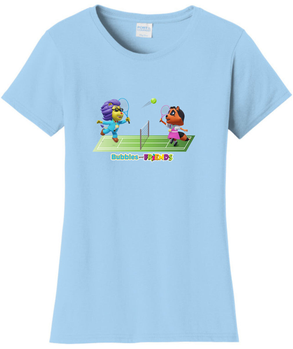 Bubbles and Friends - Summer Games Collection Tennis Match Women T-Shirt