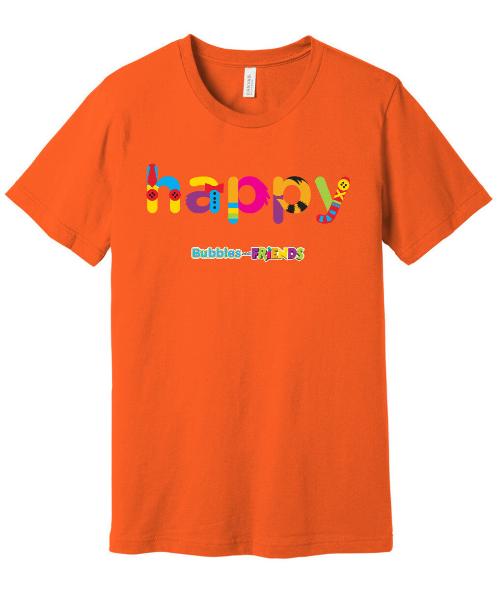 Bubbles and Friends - Happy Adult T-Shirt