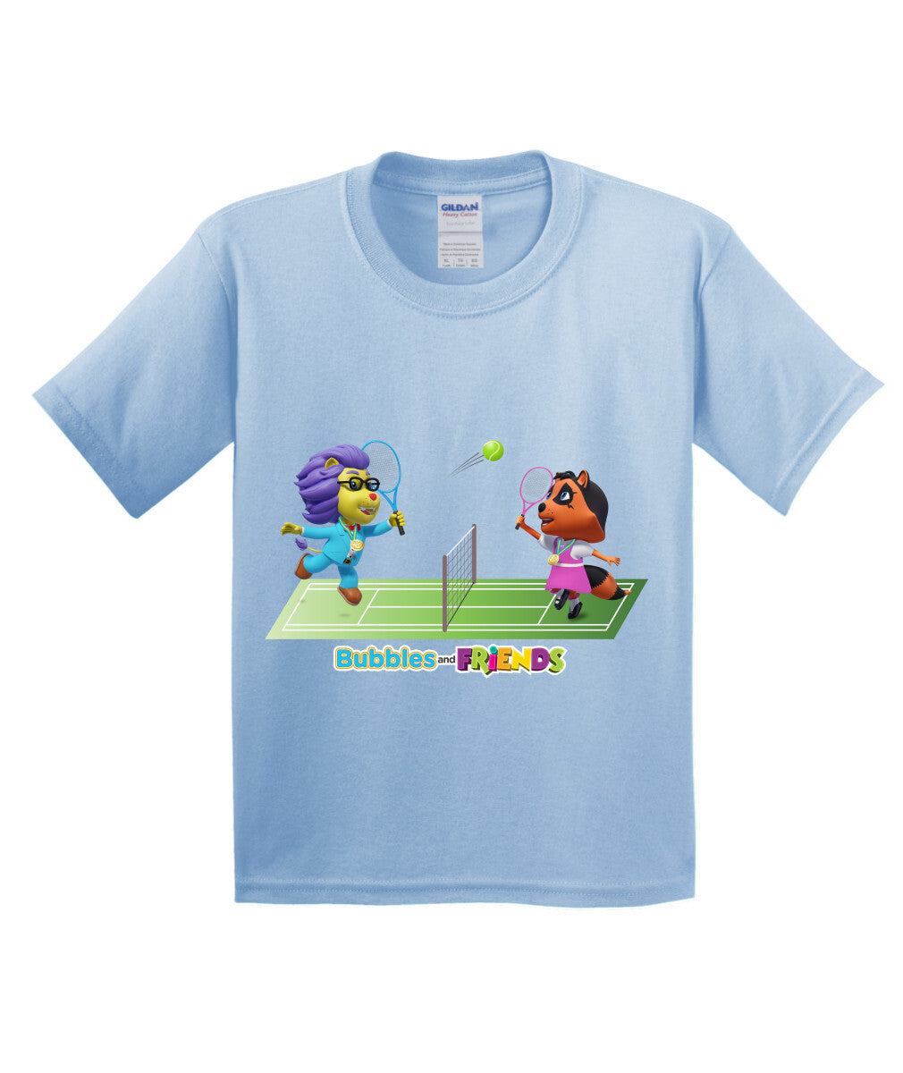 Bubbles and Friends - Summer Games Collection Tennis Match Children T-Shirt