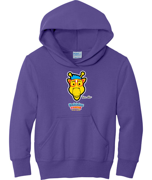 Bubbles & Friends- Friends from Happyville 'Technical' Children's Fleece Pullover Hooded Sweatshirt