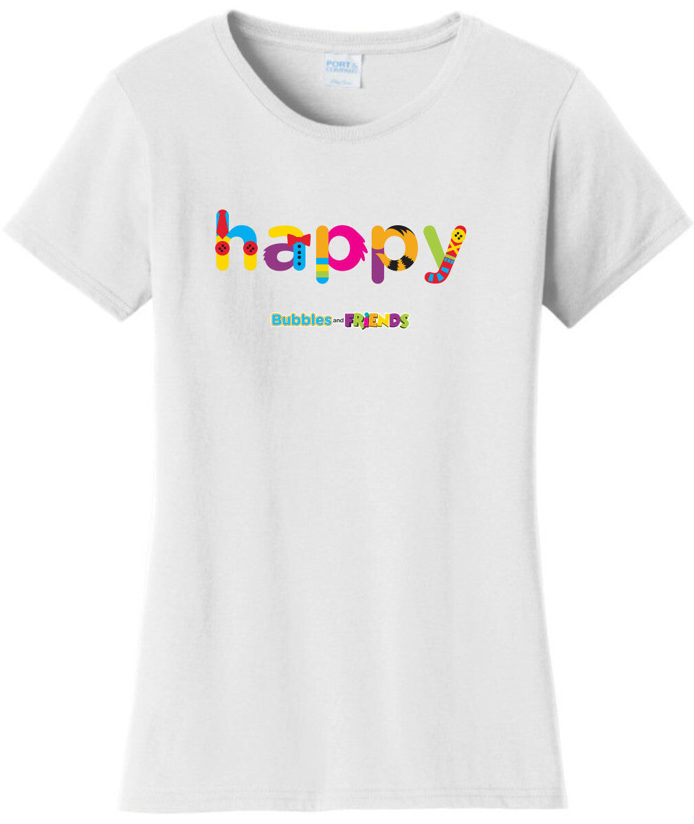 Bubbles and Friends - Happy Womens T-Shirt