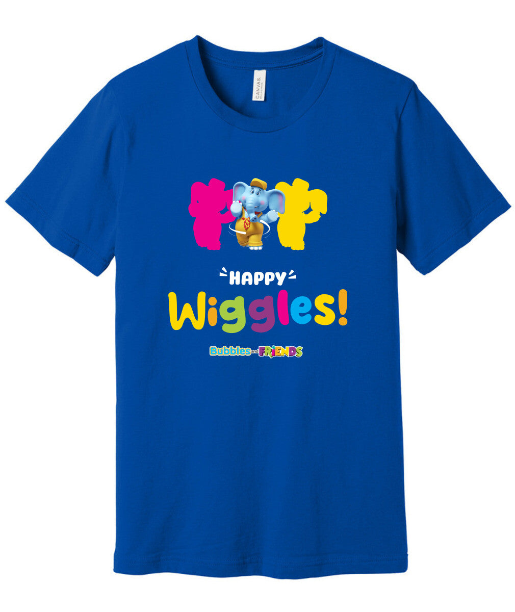 Bubbles and Friends – Happy Dance Collection Happy Wiggles Adult T-Shirt