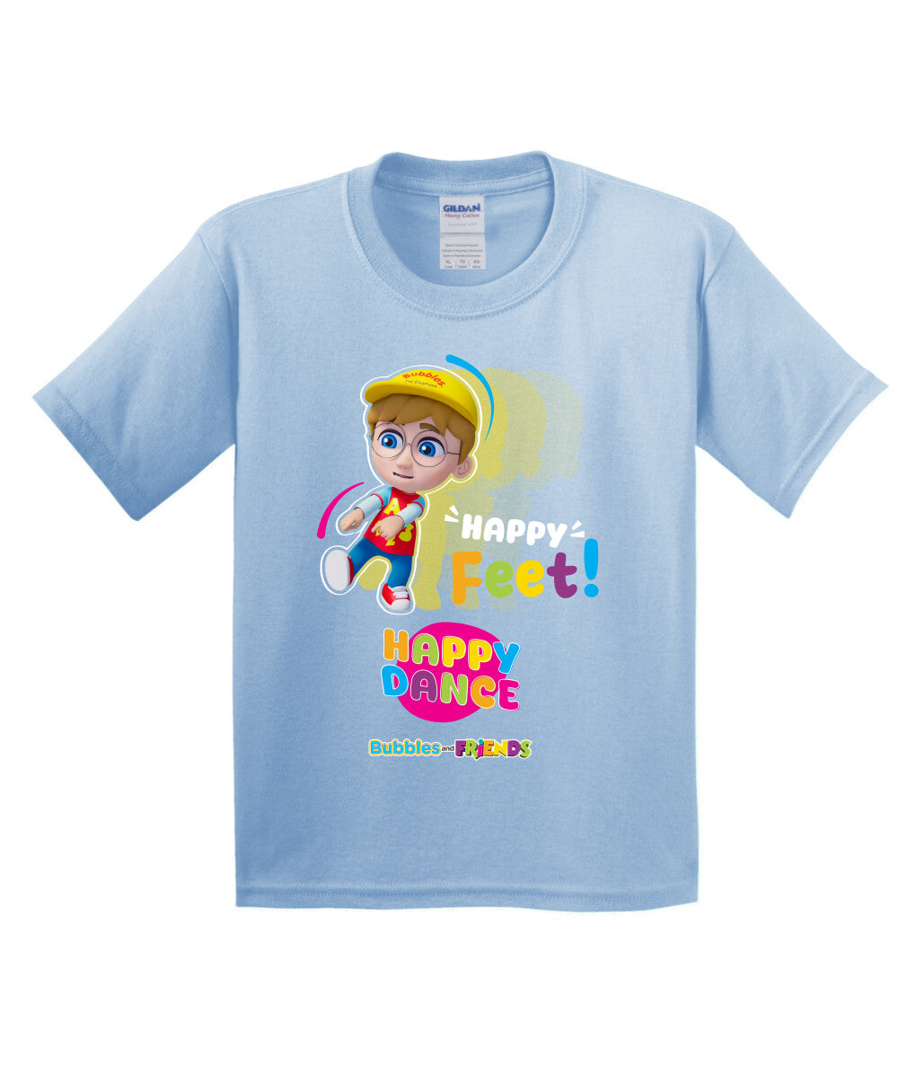 Bubbles and Friends – Happy Dance Collection Happy Feet Children T-Shirt