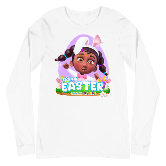 Bubbles & Friends Easter Izzy Unisex Long Sleeve Tee