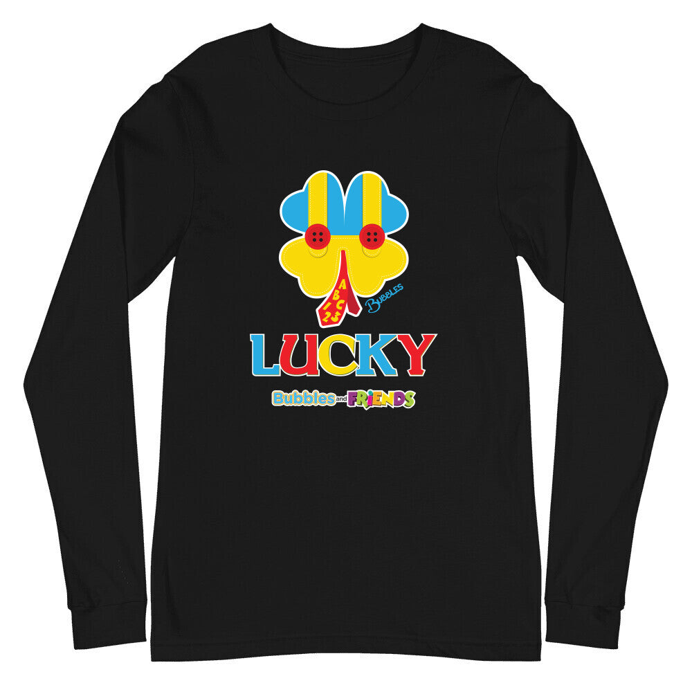 Bubbles & Friends St. Patricks LUCKY Unisex Long Sleeve Tee