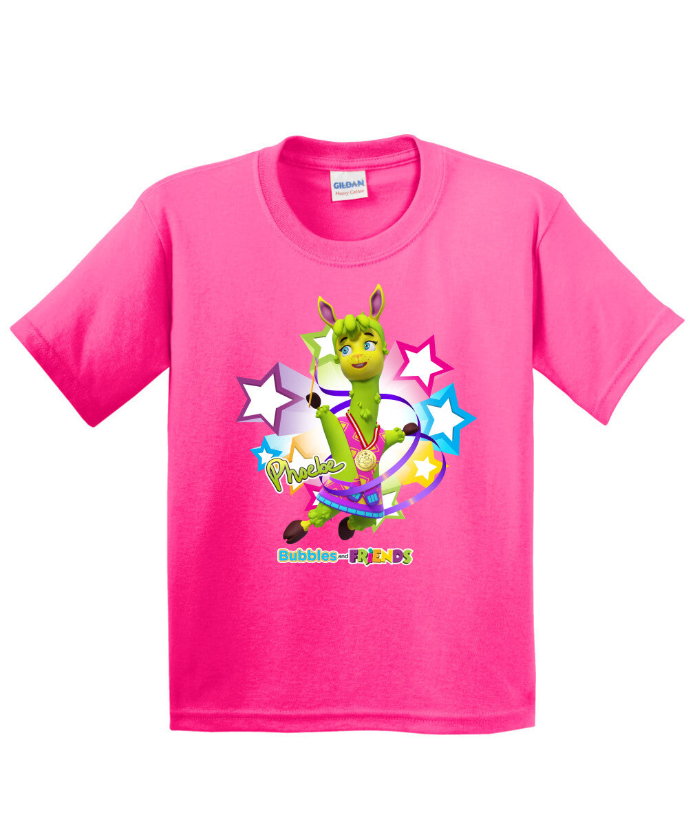 Bubbles and Friends - Summer Games Collection Gymnastics Phoebe Children T-Shirt