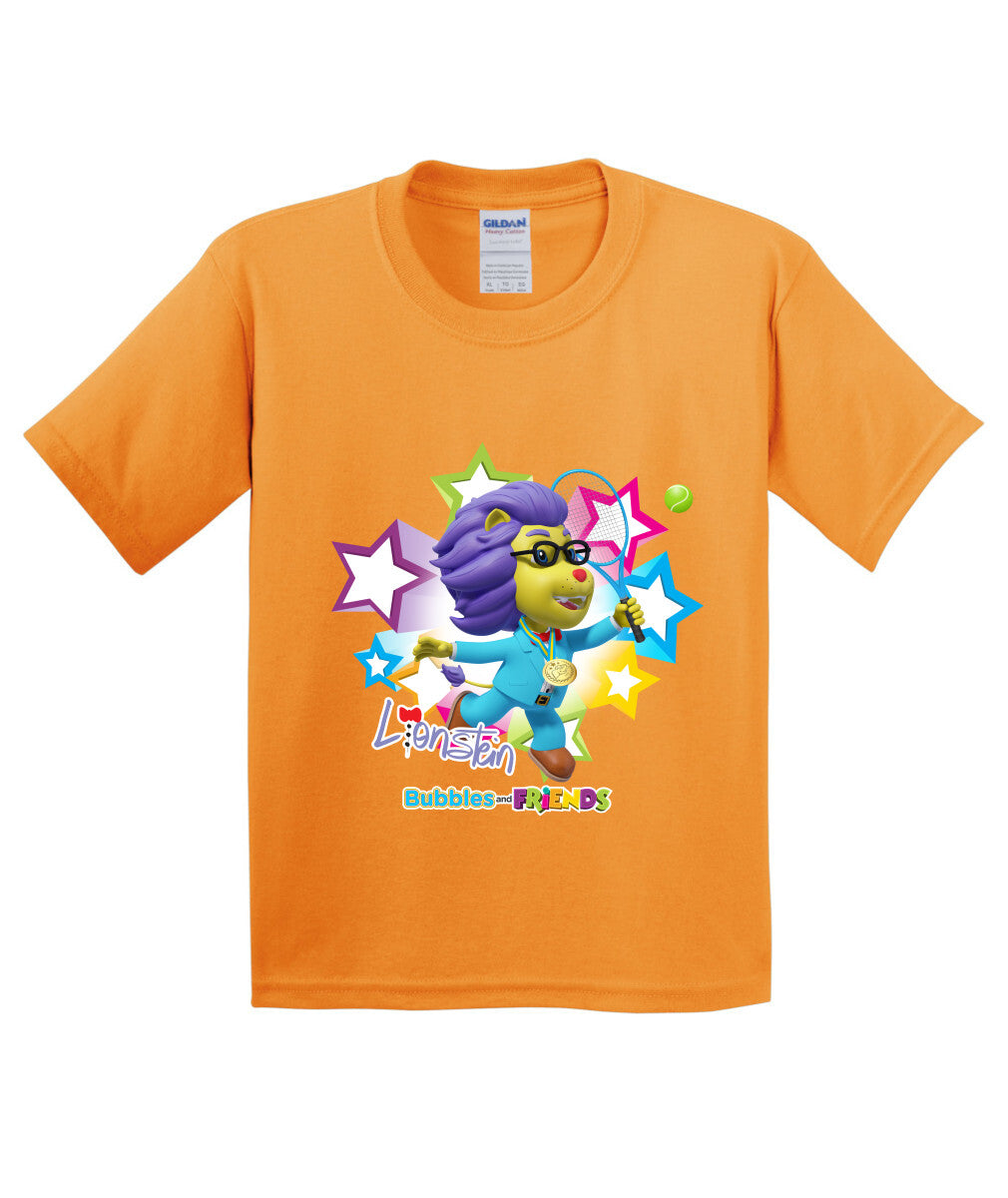 Bubbles and Friends - Summer Games Collection Tennis Lionstein Children T-Shirt