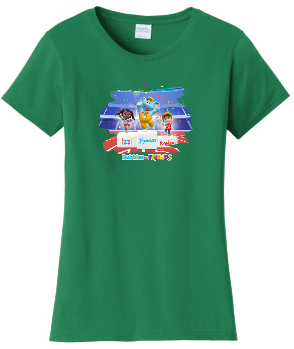 Bubbles and Friends - Summer Games Collection Team Medals Women T-Shirt