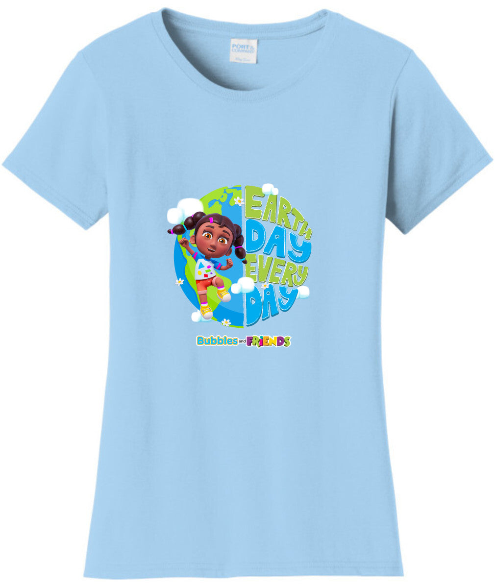 Bubbles & Friends Earth Day Izzy Women's T-shirt