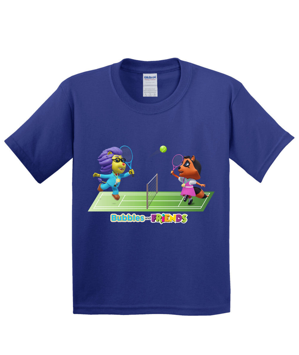 Bubbles and Friends - Summer Games Collection Tennis Match Children T-Shirt