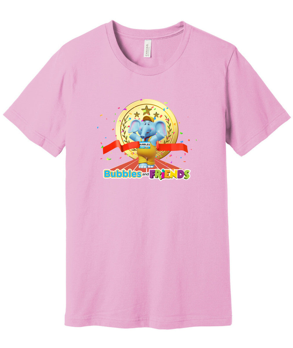 Bubbles and Friends - Summer Games Collection Bubbles Gold Adult T-Shirt