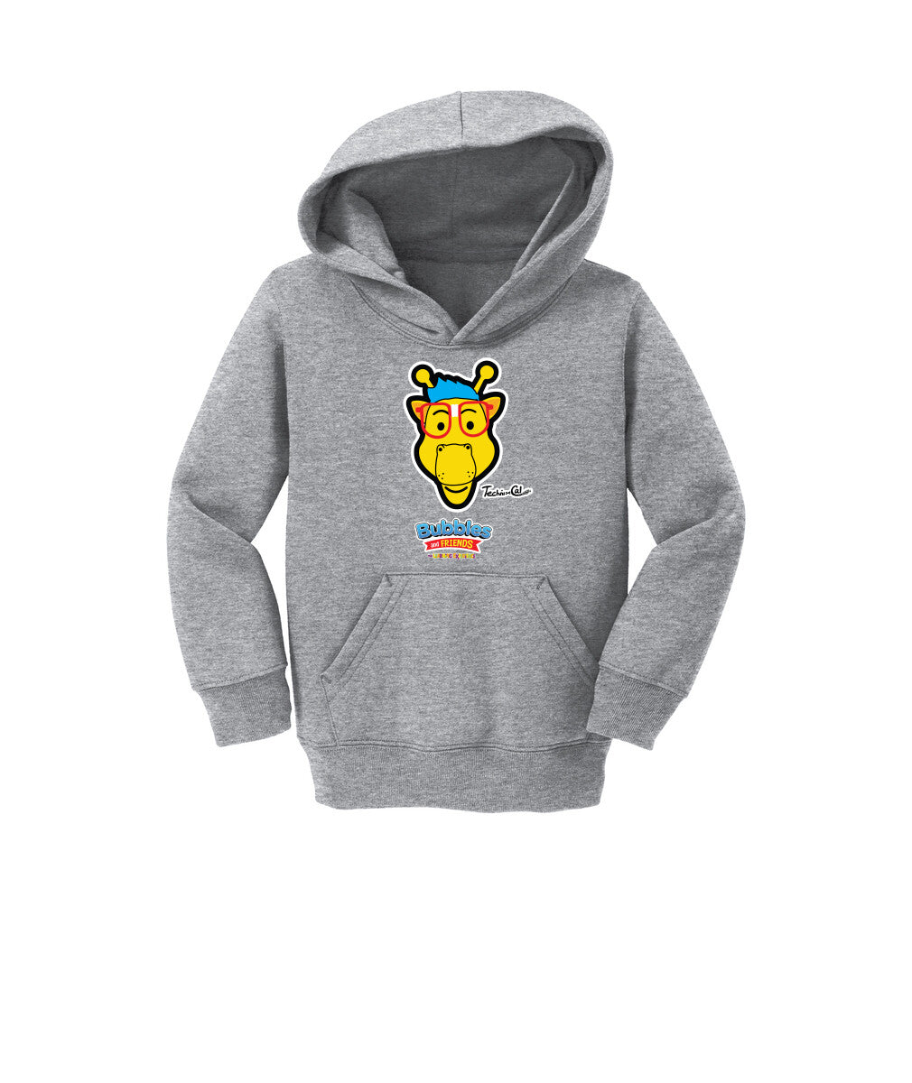 Bubbles & Friends- Friends from Happyville 'Technical' Toddler Fleece Pullover Hoodie