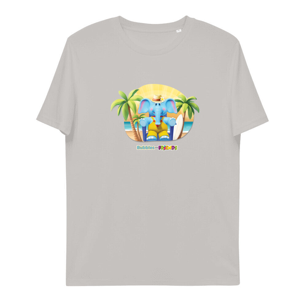 Bubbles & Friends Summer Beach Unisex Organic Cotton T-Shirt