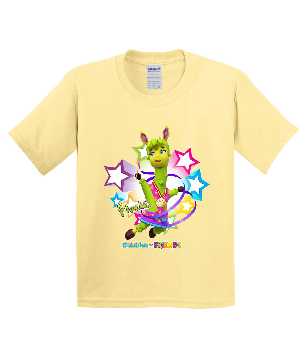 Bubbles and Friends - Summer Games Collection Gymnastics Phoebe Children T-Shirt