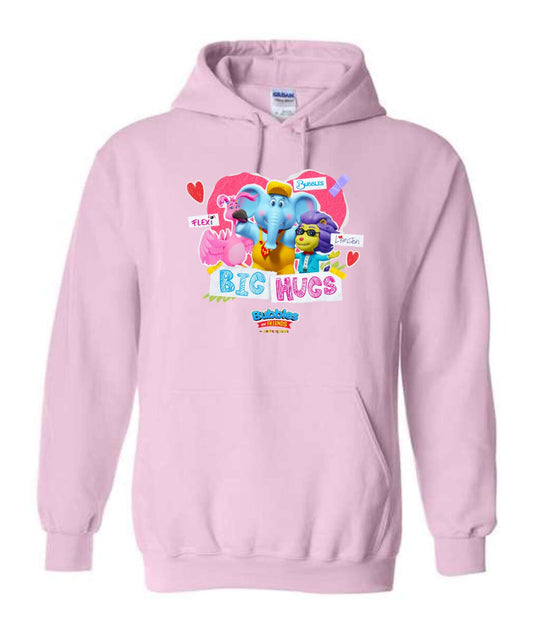 Bubbles & Friends Valentines Big Hugs Unisex Hoodie