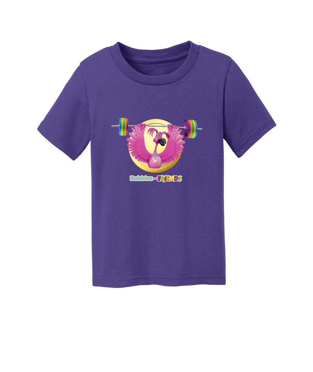 Bubbles and Friends - Summer Games Collection Flexi Weights Toddler T-Shirt