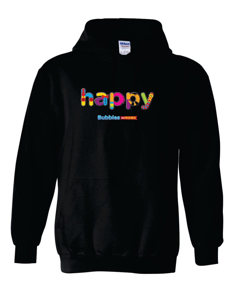 Bubbles & Friends HAPPY Unisex Pullover Hoodie