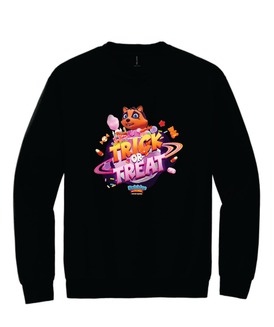 Bubbles & Friends Trick or Treat Penny Unisex Crewneck
