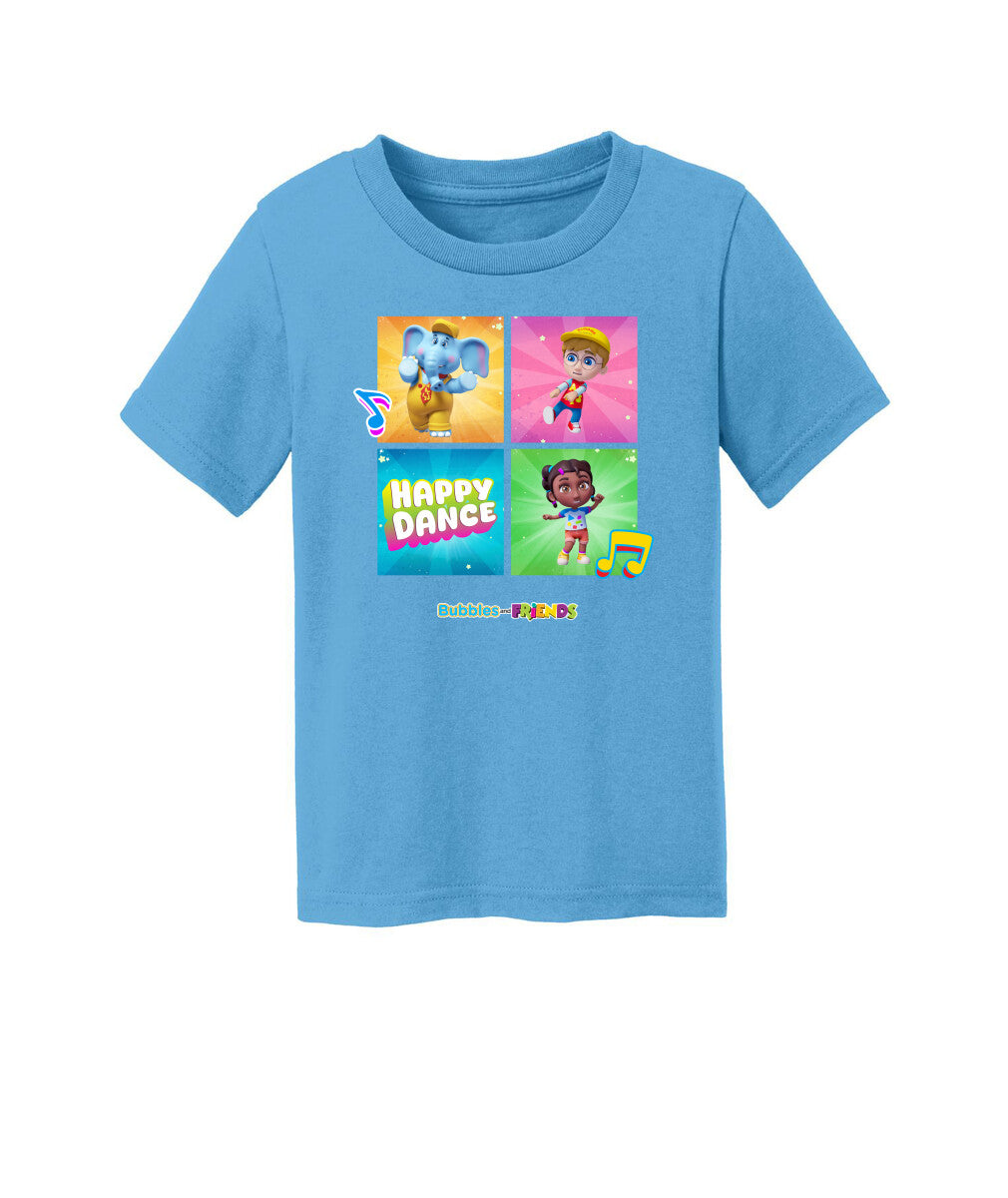 Bubbles and Friends – Happy Dance Collection Happy Team Toddler T-Shirt