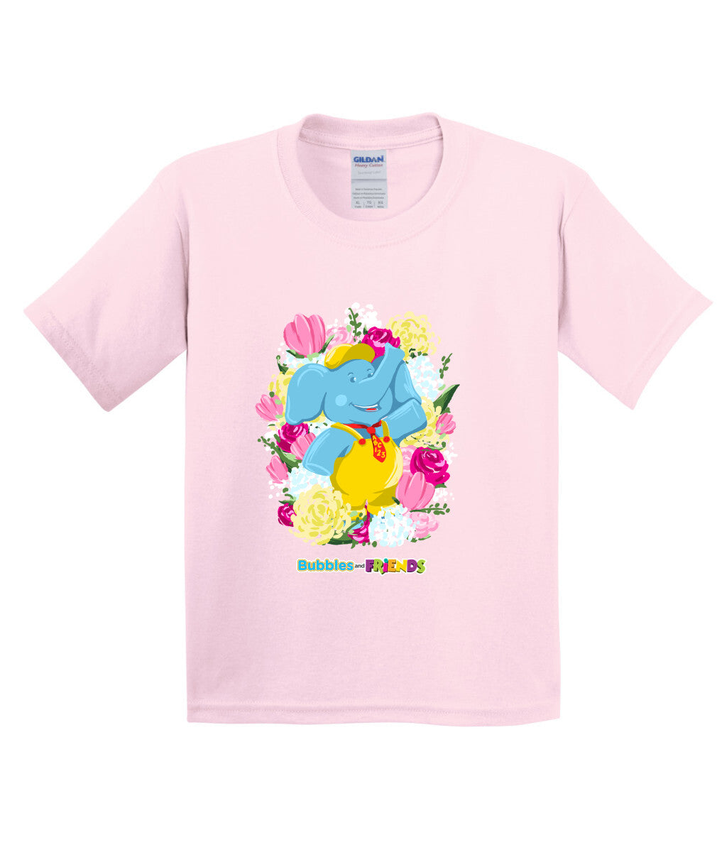 Bubbles & Friends Mothers Day Flowers Childrens T-Shirt