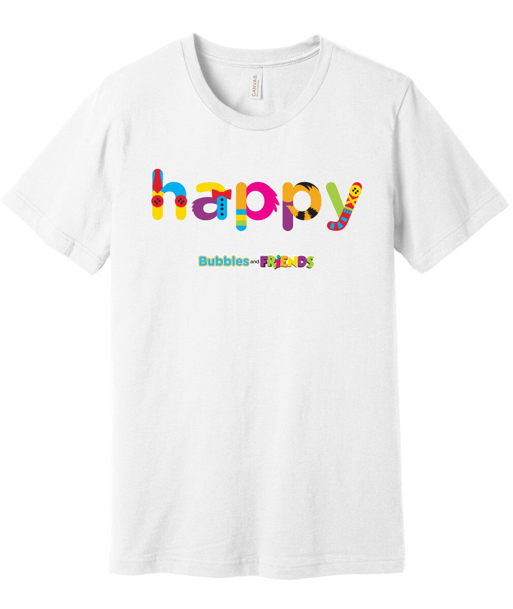 Bubbles and Friends - Happy Adult T-Shirt