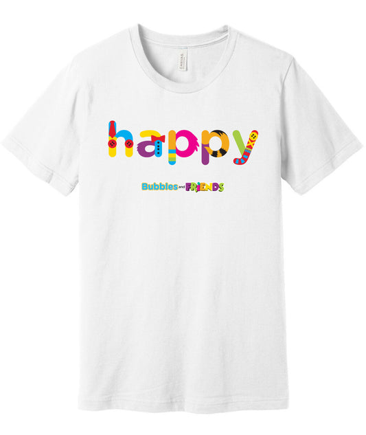 Bubbles and Friends - Happy Adult T-Shirt