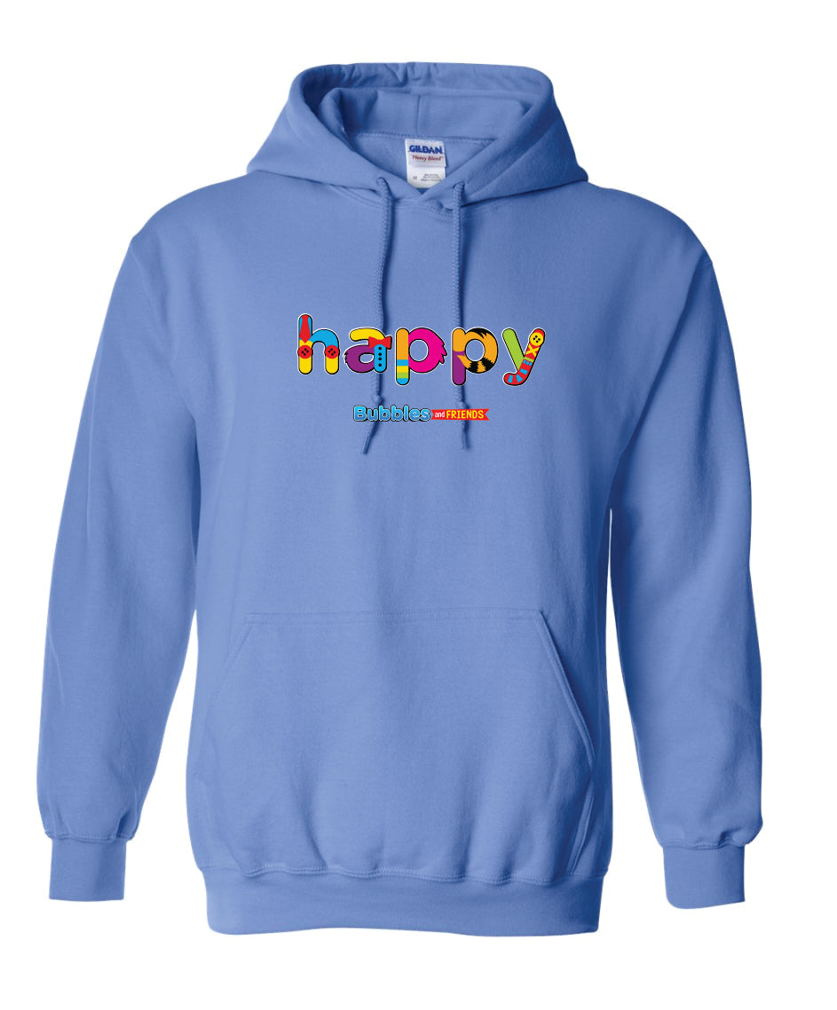 Bubbles & Friends HAPPY Unisex Pullover Hoodie