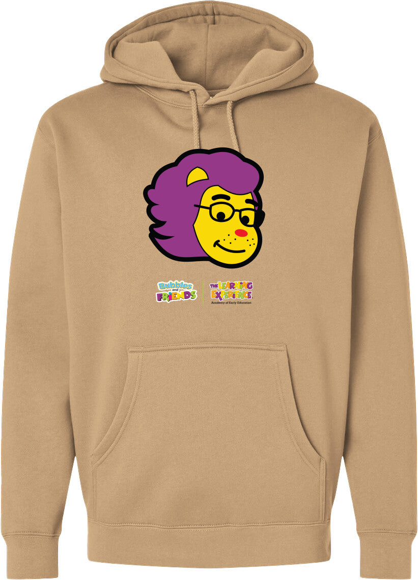 Bubbles & Friends- Friends from Happyville 'Lionstein' Midweight Hooded Sweatshirt- Unisex