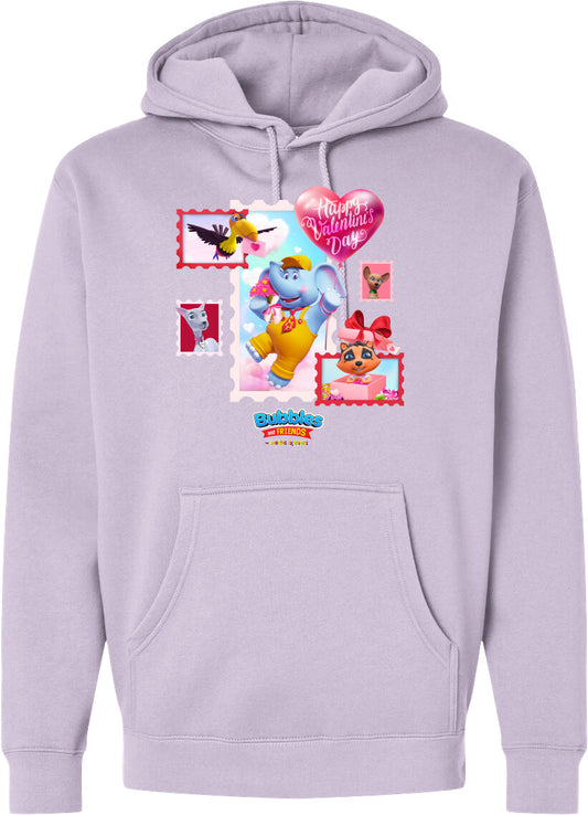 Bubbles & Friends Happy Valentines Day Midweight Hoodie