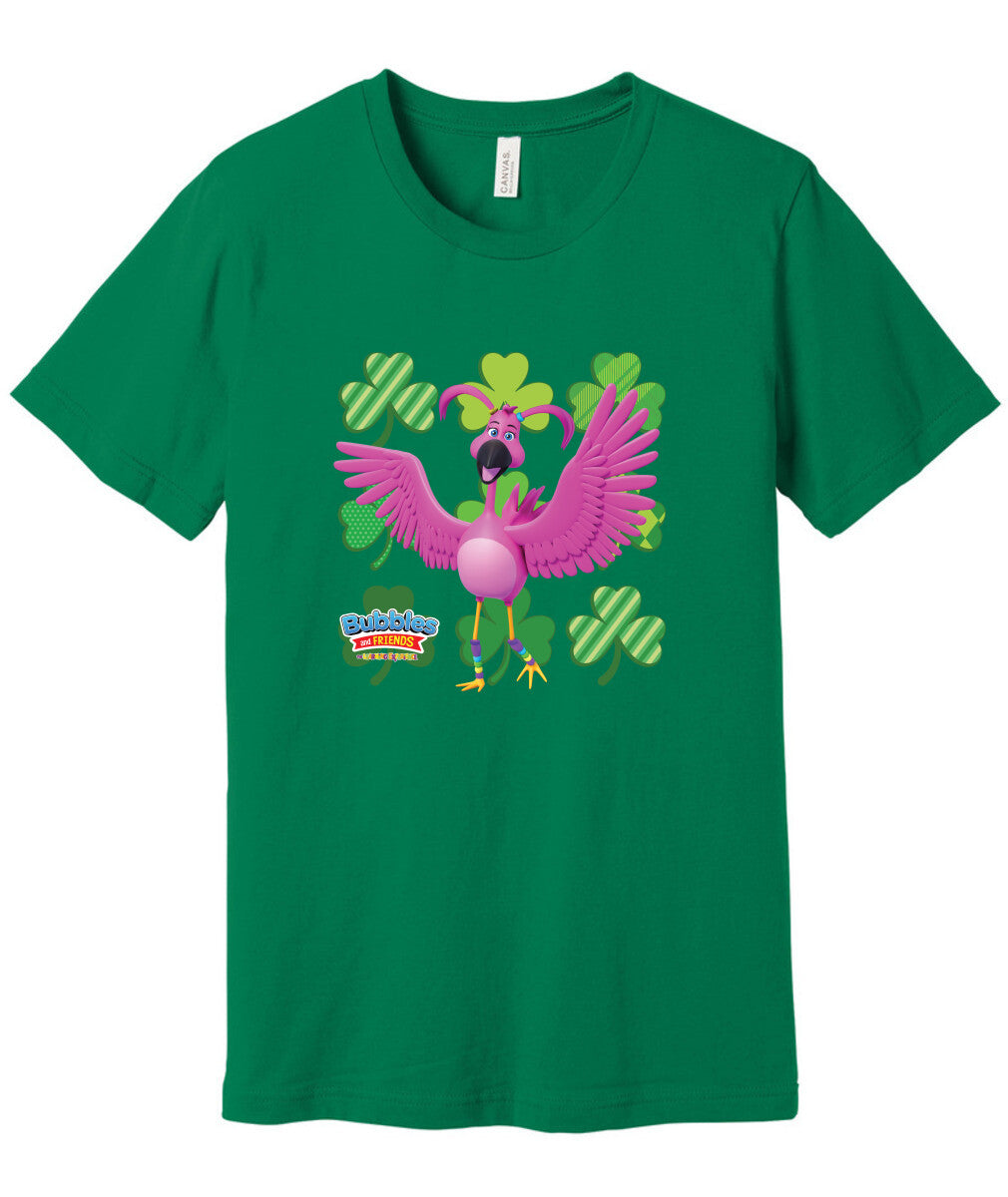 Bubbles & Friends St. Patrick's Day Flexi Unisex Short Sleeve Tee