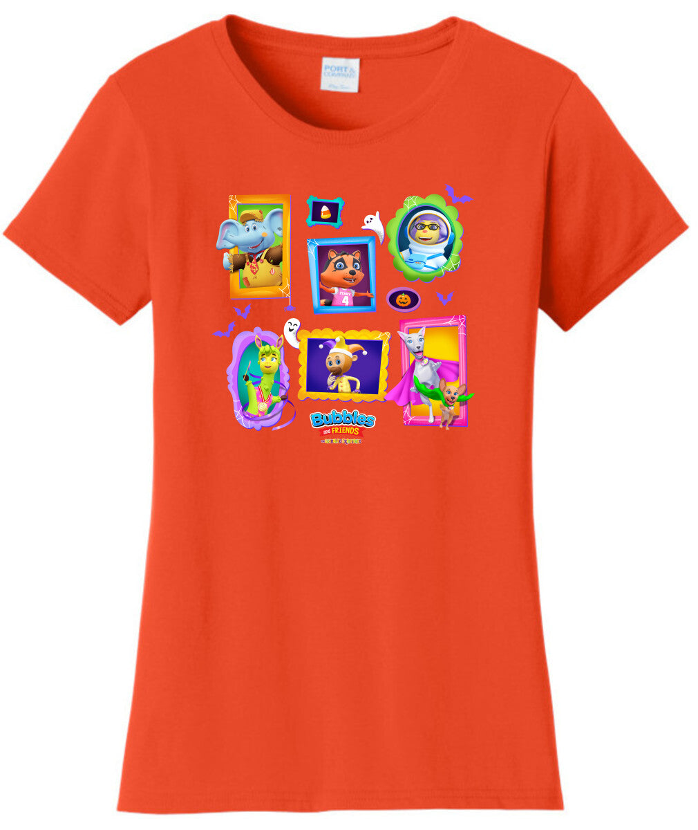 Bubbles & Friends Halloween Frames Women's T-Shirt