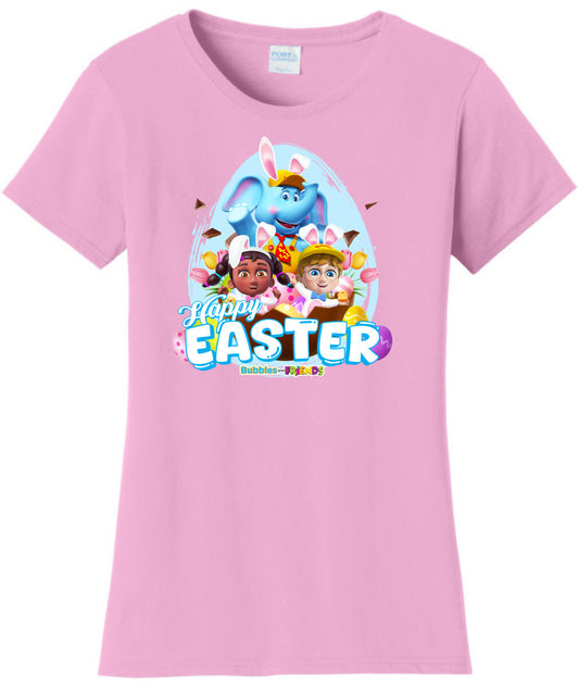 Bubbles & Friends Easter Friends Womens T-Shirt