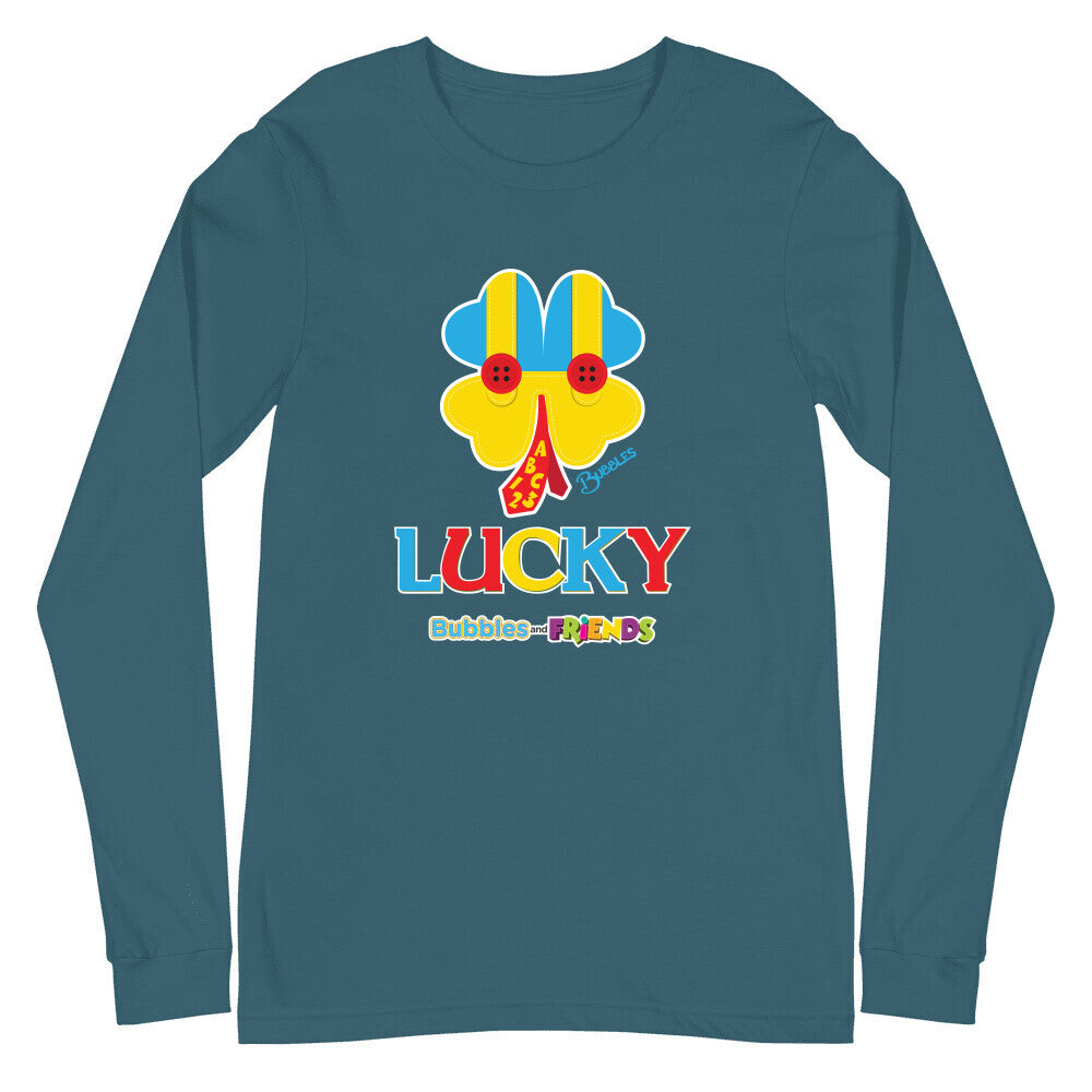 Bubbles & Friends St. Patricks LUCKY Unisex Long Sleeve Tee