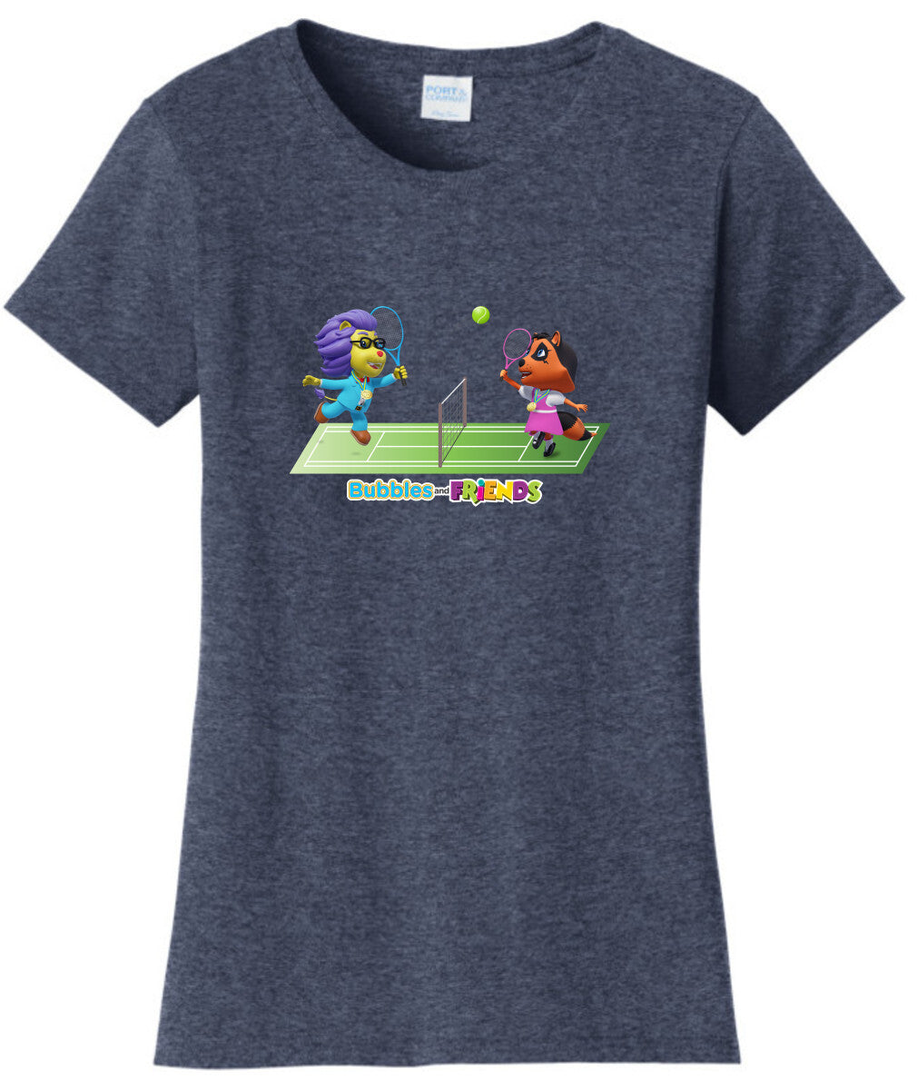 Bubbles and Friends - Summer Games Collection Tennis Match Women T-Shirt