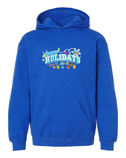 Bubbles & Friends Holiday Happy Holidays Premium Children's Hooded Sweatshirt