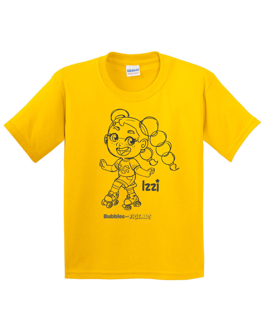 Bubbles and Friends - Happy Doodles Izzi Childrens T-Shirt