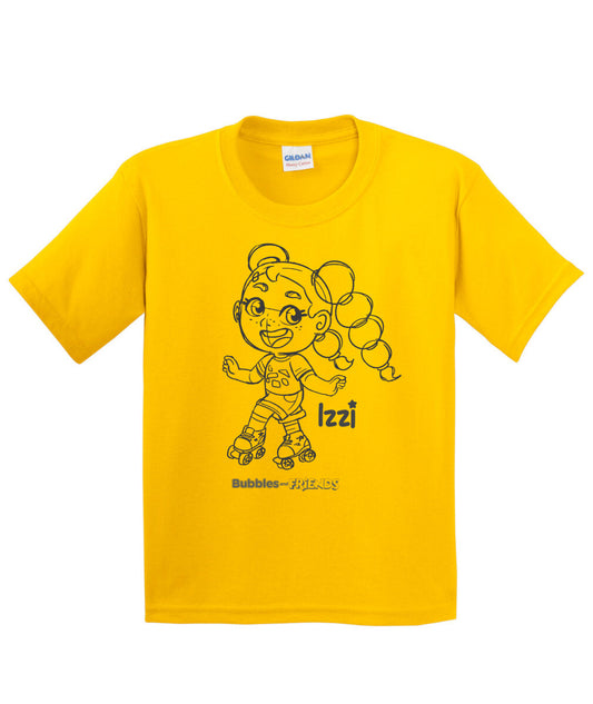 Bubbles and Friends - Happy Doodles Izzi Childrens T-Shirt