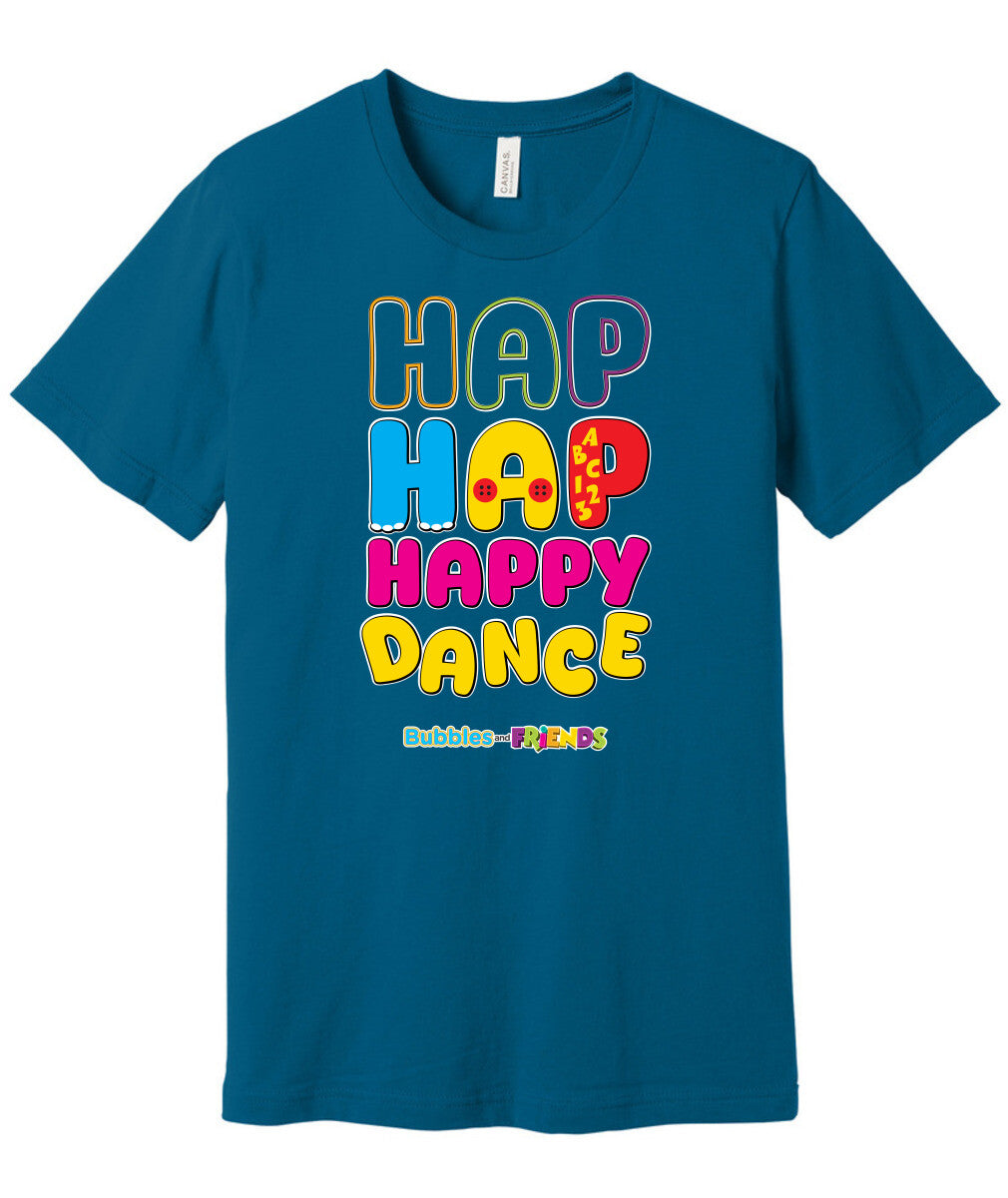 Bubbles and Friends – Happy Dance Collection Hap Hap Happy Dance Adult T-Shirt