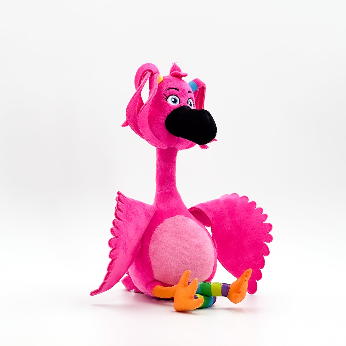 Bubbles and Friends - Flexi Flamingo Plush