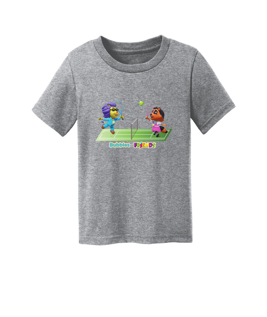 Bubbles and Friends - Summer Games Collection Tennis Match Toddler T-Shirt