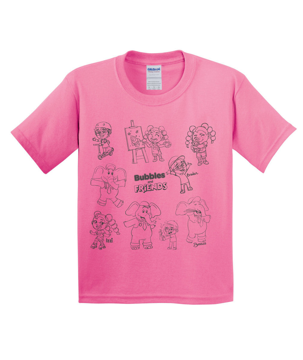 Bubbles and Friends - Happy Doddles Childrens Team T-Shirt