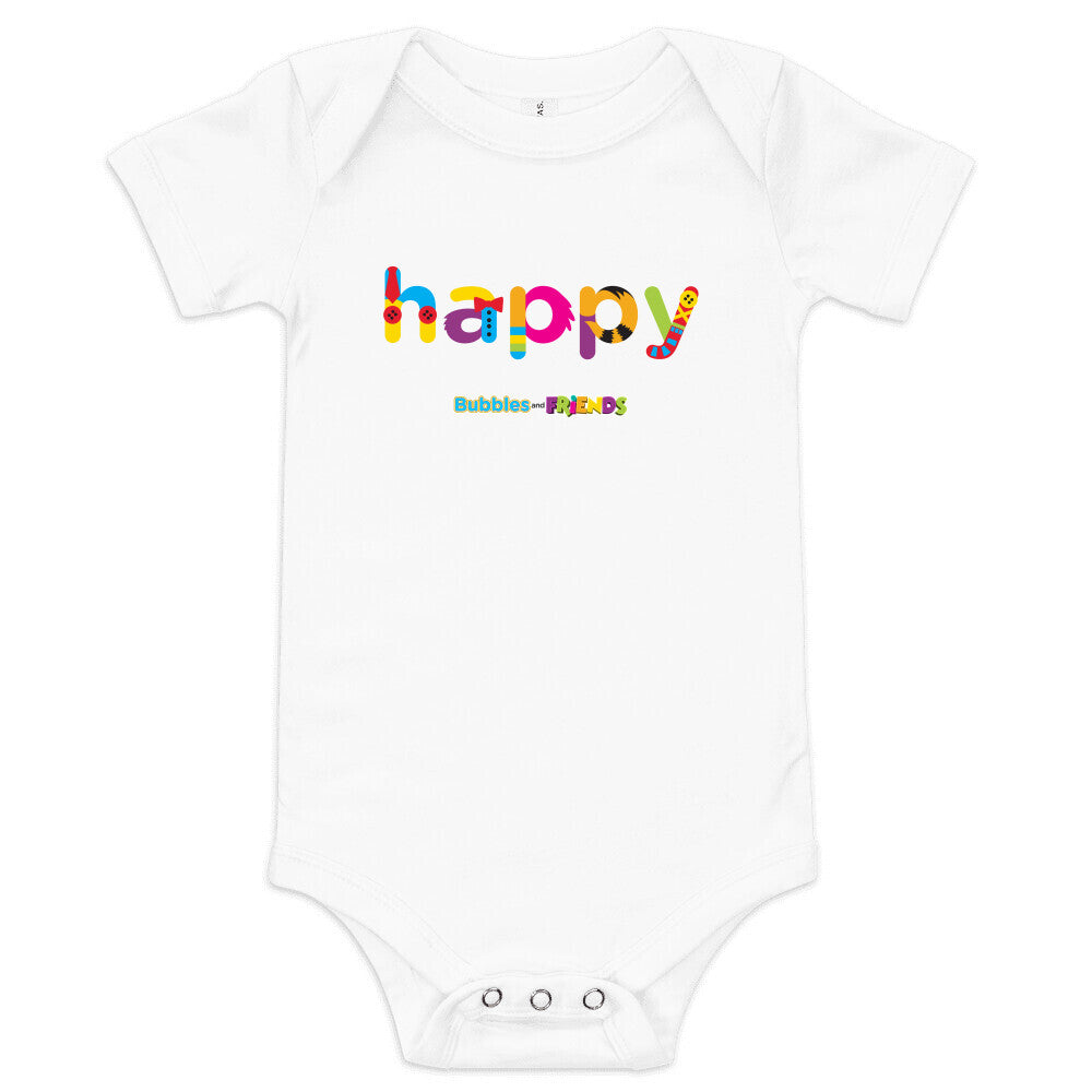 Bubbles and Friends - Happy Infant Onesie