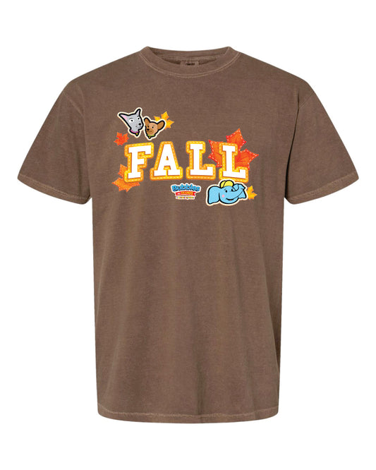 Bubbles & Friends FALL Maple Leaves Adult Unisex Garment-Dyed Heavyweight T-Shirt