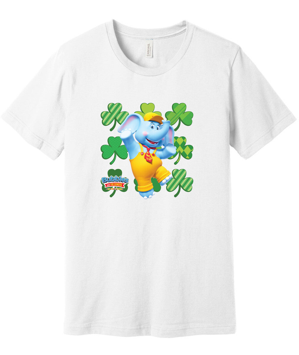 Bubbles & Friends St. Patrick's Day Bubbles Clover Short Sleeve Tee