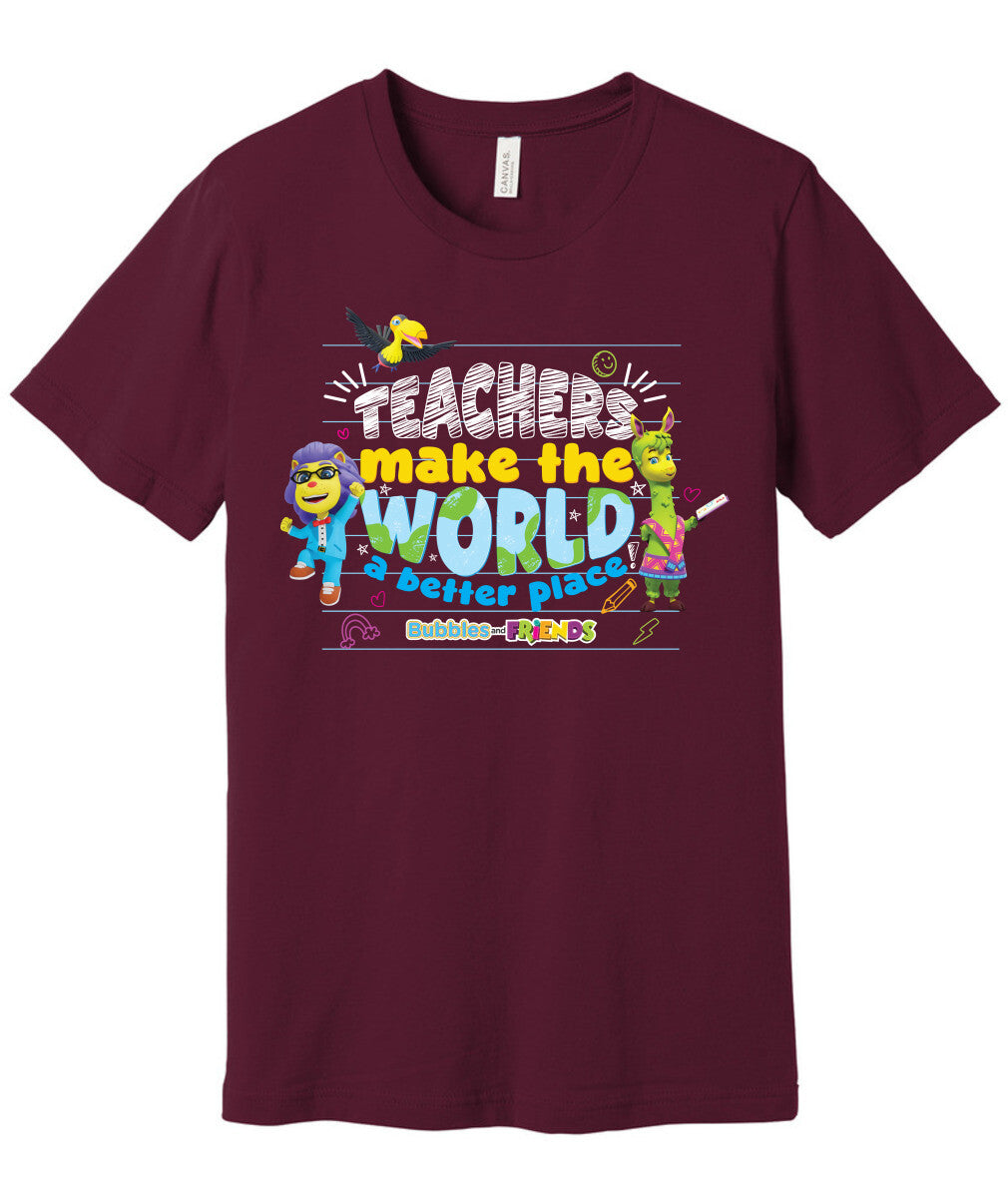 Bubbles & Friends Teacher Appreciation World T-shirt