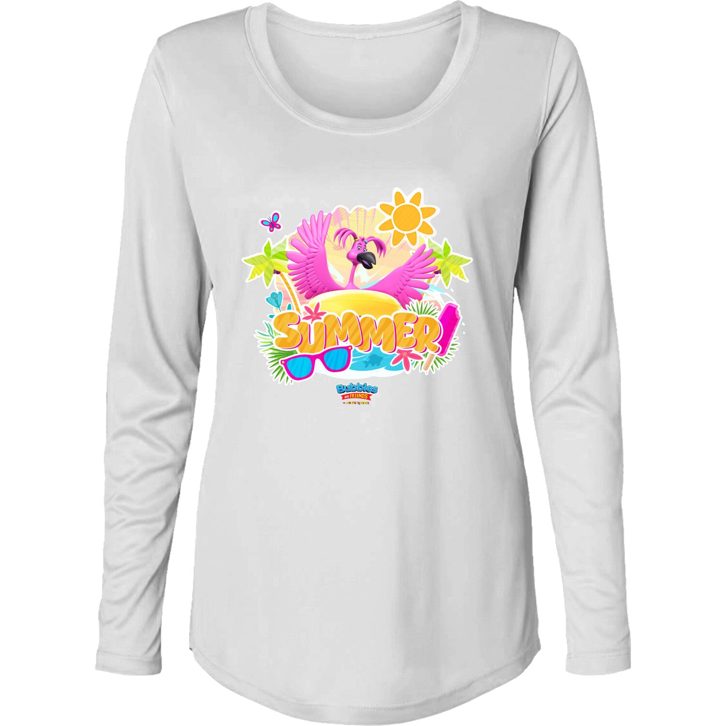 Bubbles & Friends Summer UPF 50+ Protection Women's Performance Long Sleeve T-Shirt