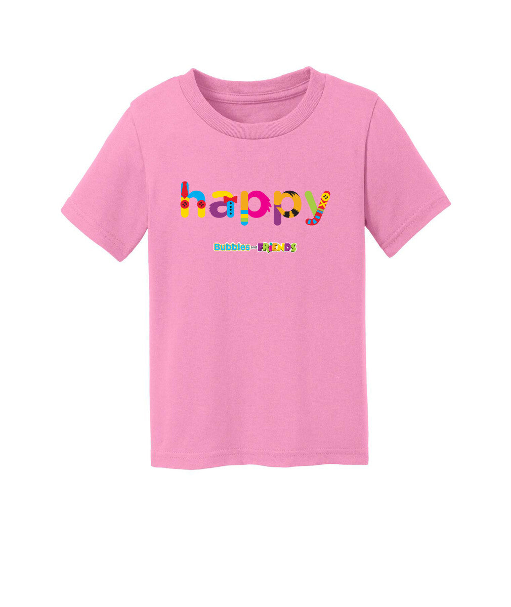 Bubbles and Friends - Happy Toddler T-Shirt