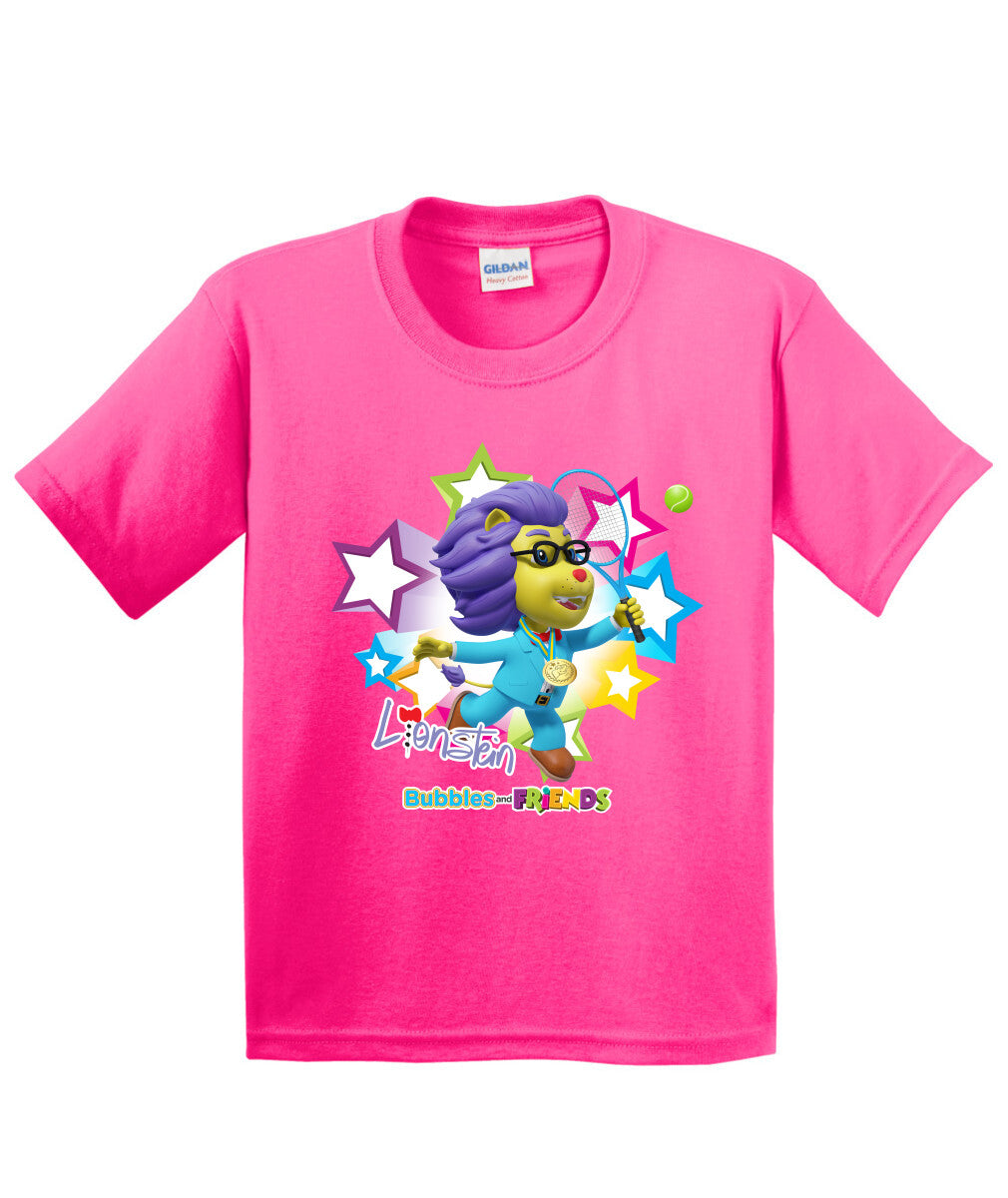 Bubbles and Friends - Summer Games Collection Tennis Lionstein Children T-Shirt