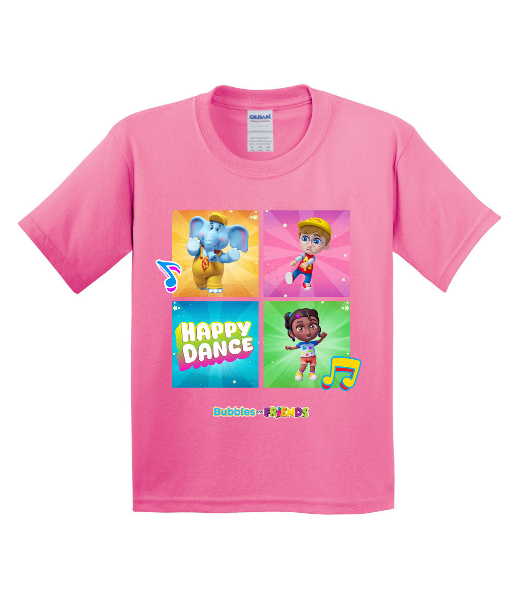 Bubbles and Friends – Happy Dance Collection Happy Team Children T-Shirt